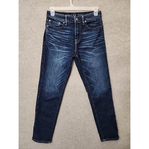 American Eagle Athletic Jeans Men 30x30 Blue Dark Wash Next Level Airflex Stretc - Picture 1 of 9
